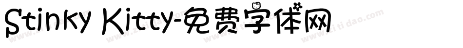 Stinky Kitty字体转换
